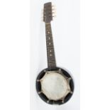 A Windsor banjolin or mandolin-banjo - eight-string, in the original case, 54.5 cm long, the body