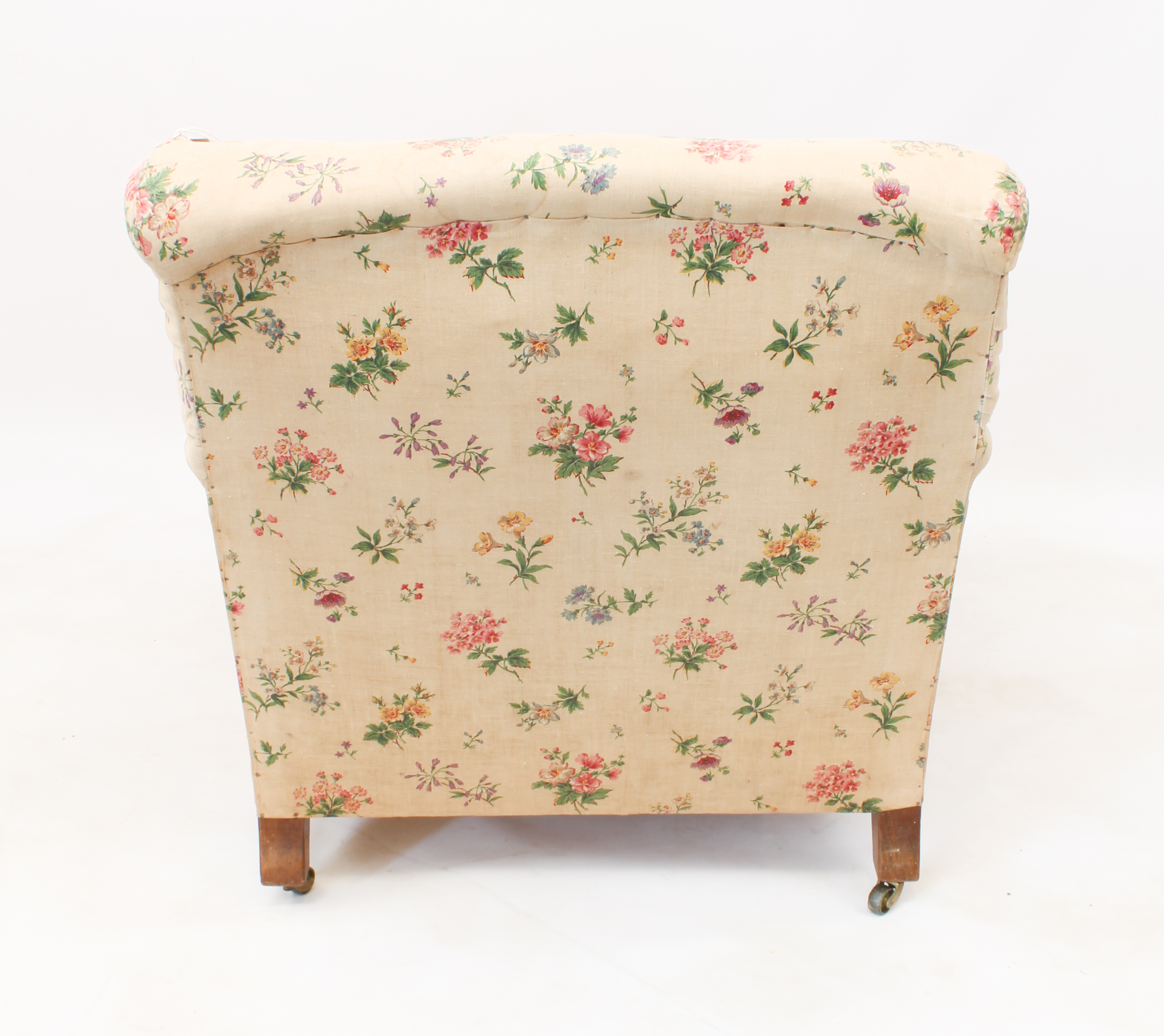 An early 20th century armchair by Howard & Sons - upholstered in early 20th century printed floral - Image 4 of 16