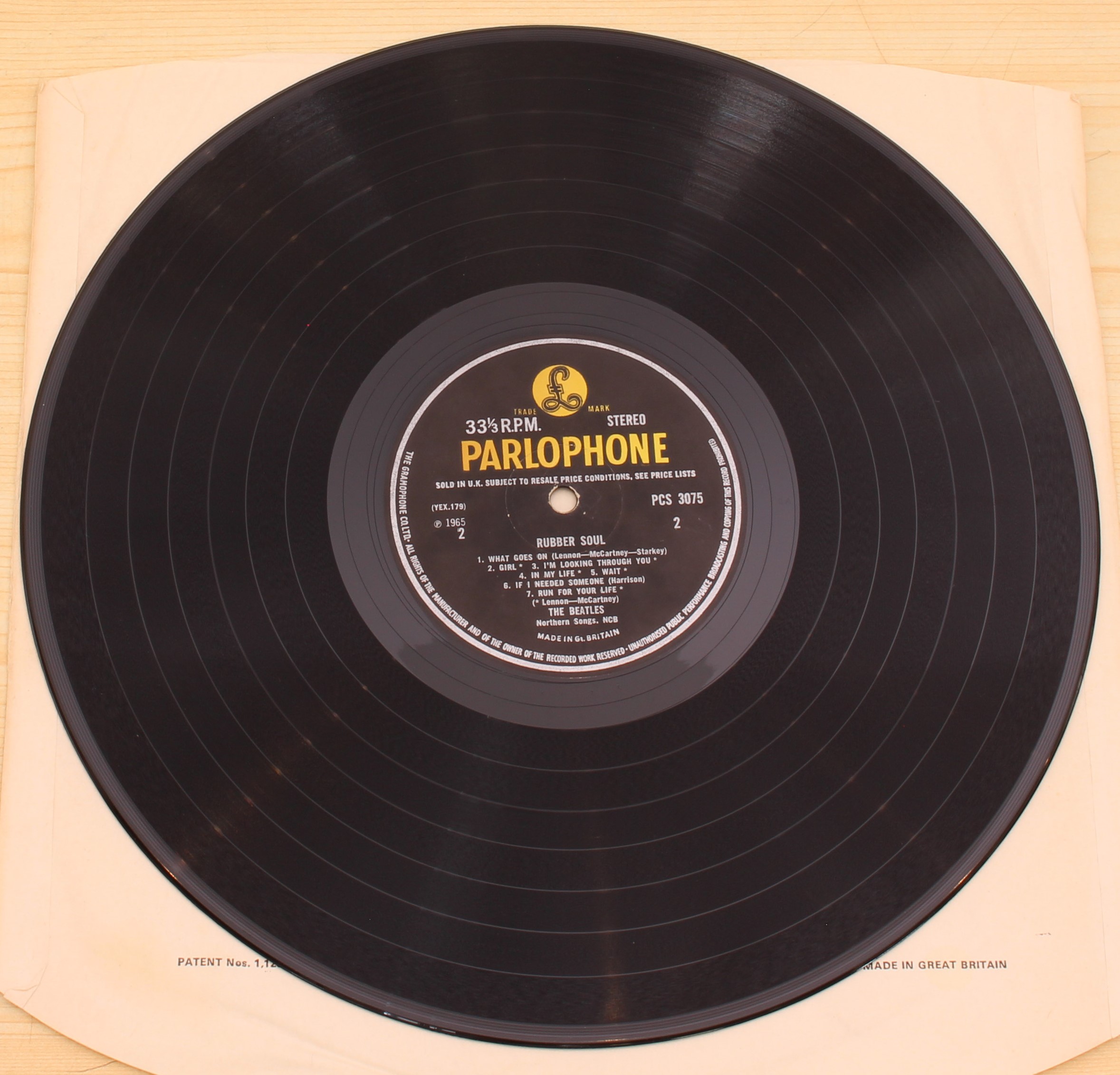 The Beatles - Rubber Soul (original UK first pressing stereo; Parlophone Records PCS 3075) - Image 3 of 4
