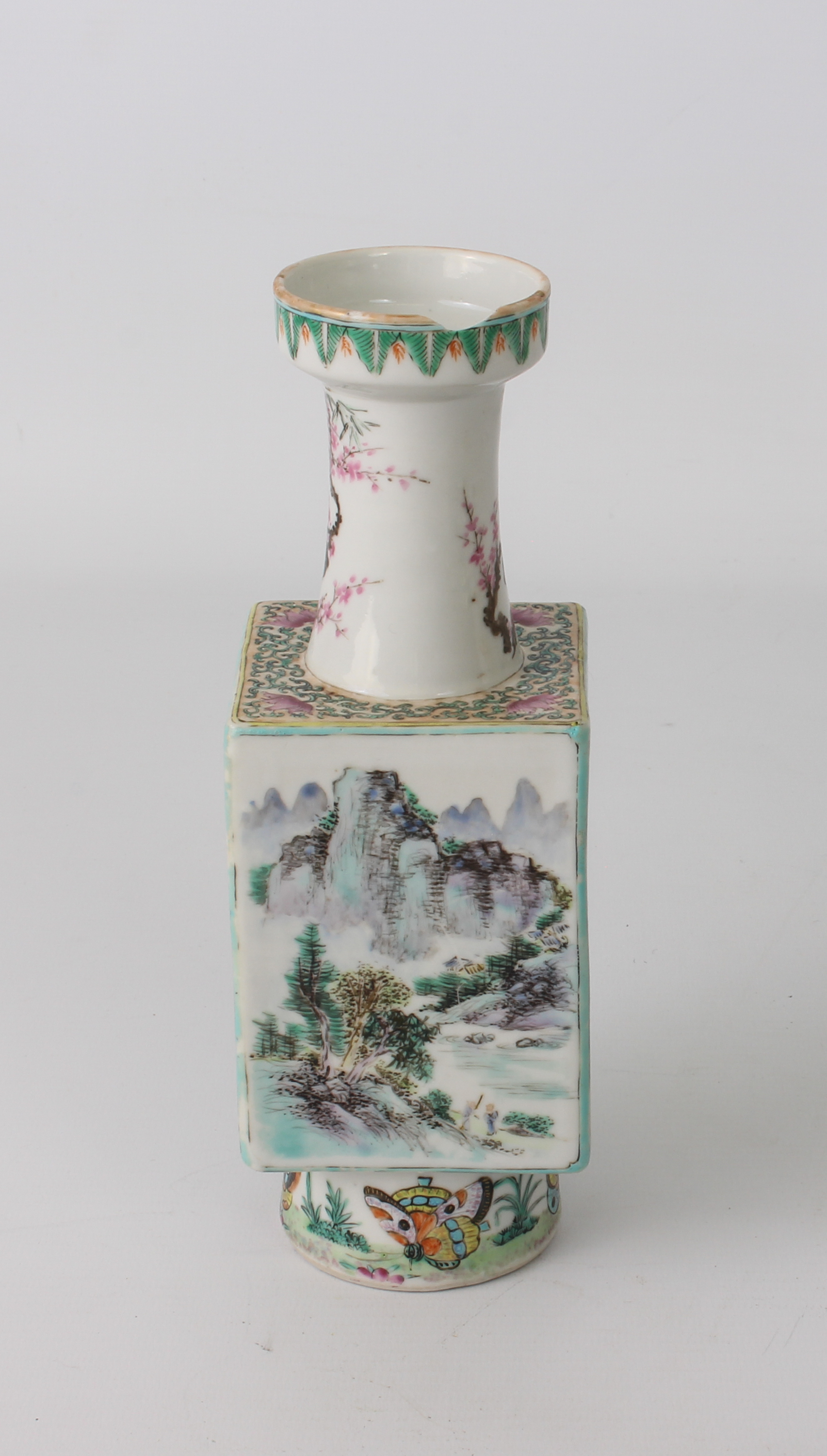 A 20th century decorative Chinese figurine (40 cm high) and possibly a hand-painted Chinese 18th - Image 8 of 16