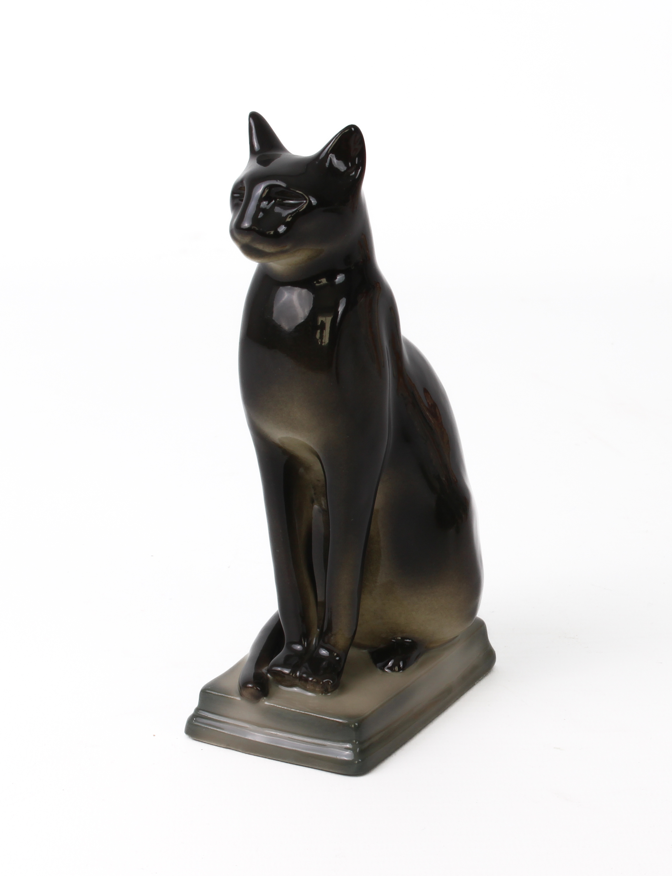 A group of seven Russian china figures of Cats by Lomonosov Porcelain - the largest 16 cm high. - Image 4 of 6
