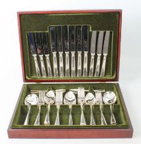 A canteen of silver-plated cutlery for six place settings - A1 EPNS by Tudor Crown of Sheffield,