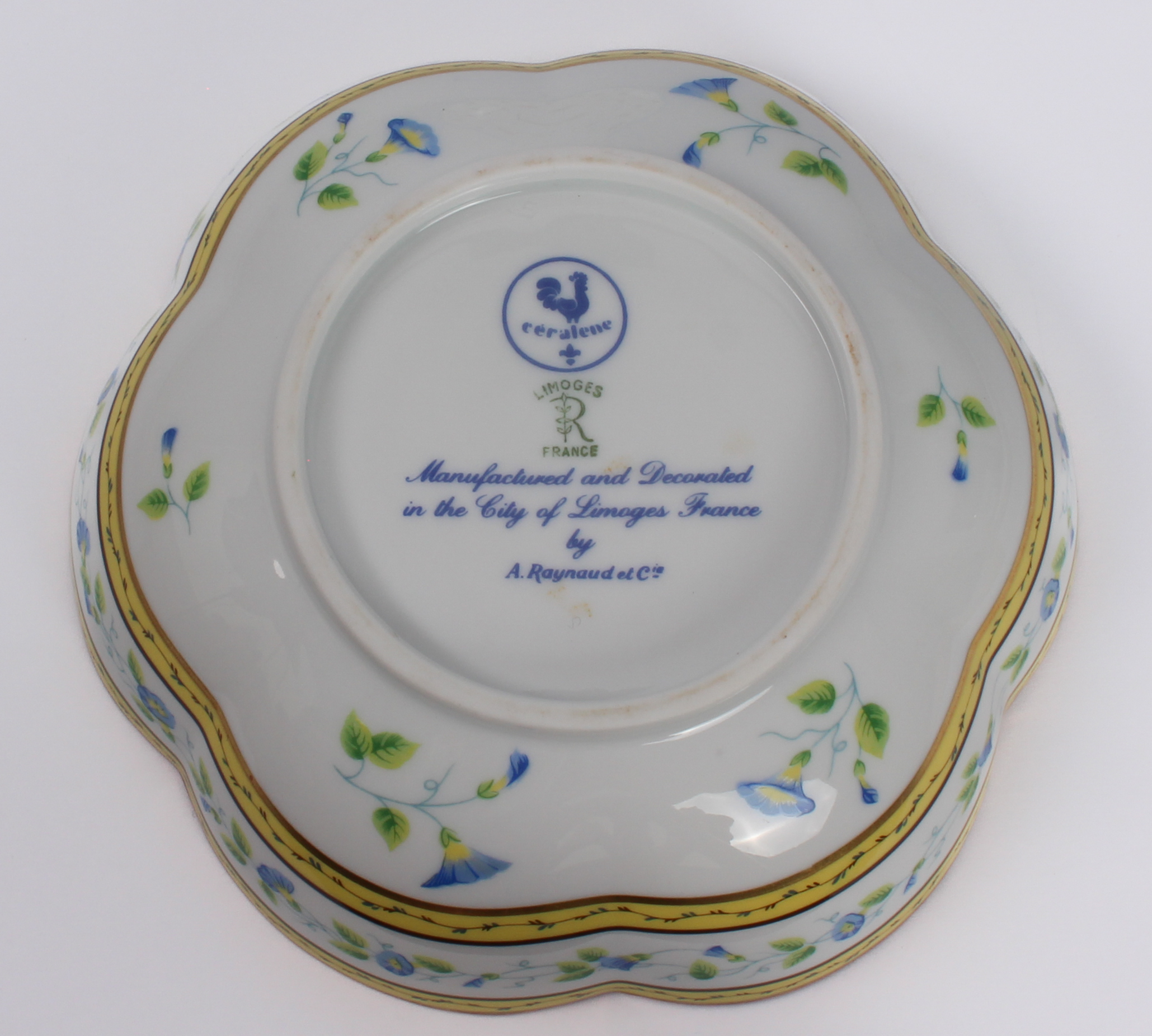 A small group of bone china and porcelain - comprising a graduated set of three A. Reynaud et Cie - Image 3 of 6