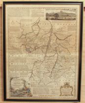 Emanuel Bowen (British, 1694-1767) 'An Accurate Map of the Cambridgeshire Divided with its Hundreds'