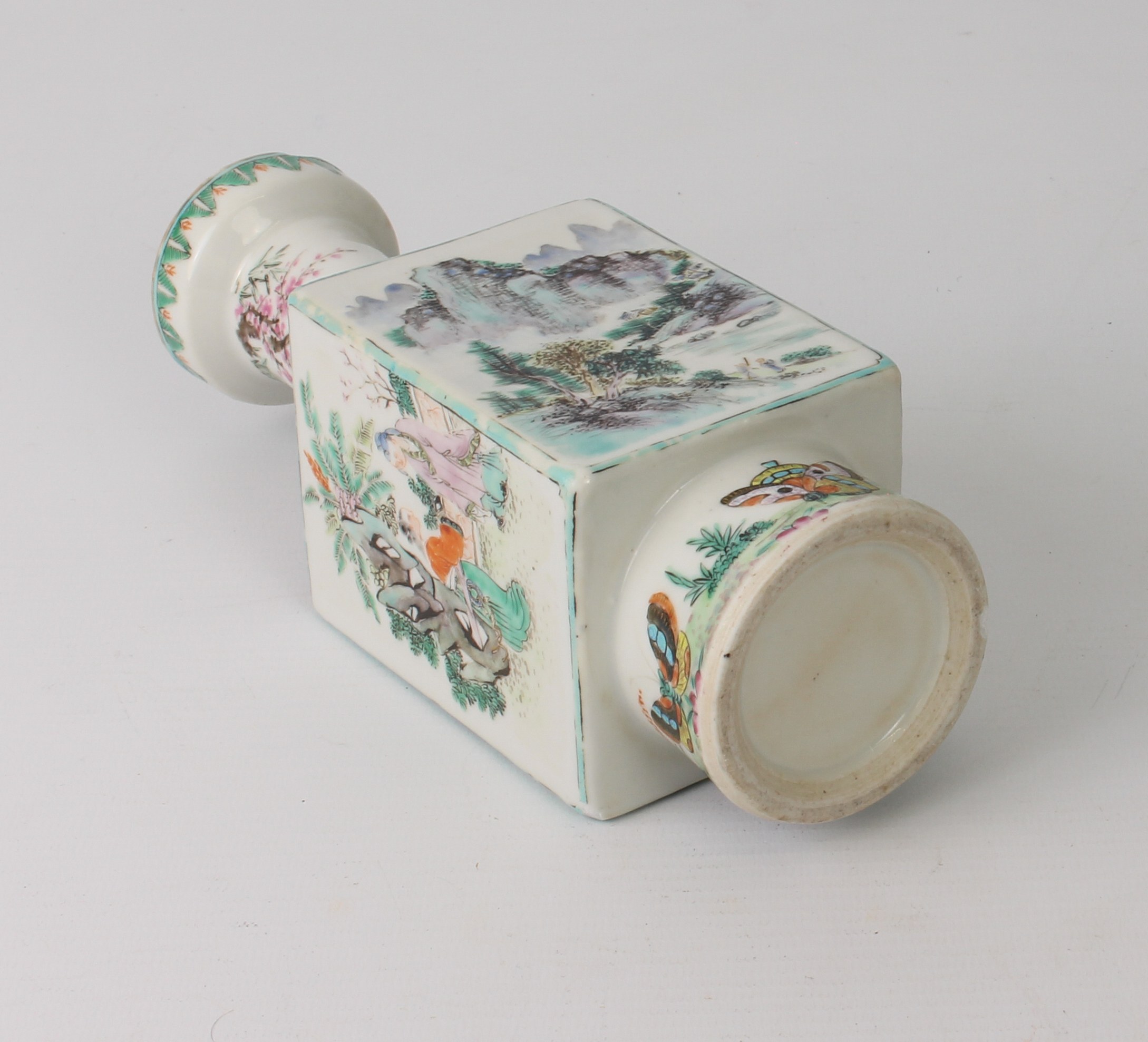 A 20th century decorative Chinese figurine (40 cm high) and possibly a hand-painted Chinese 18th - Image 9 of 16