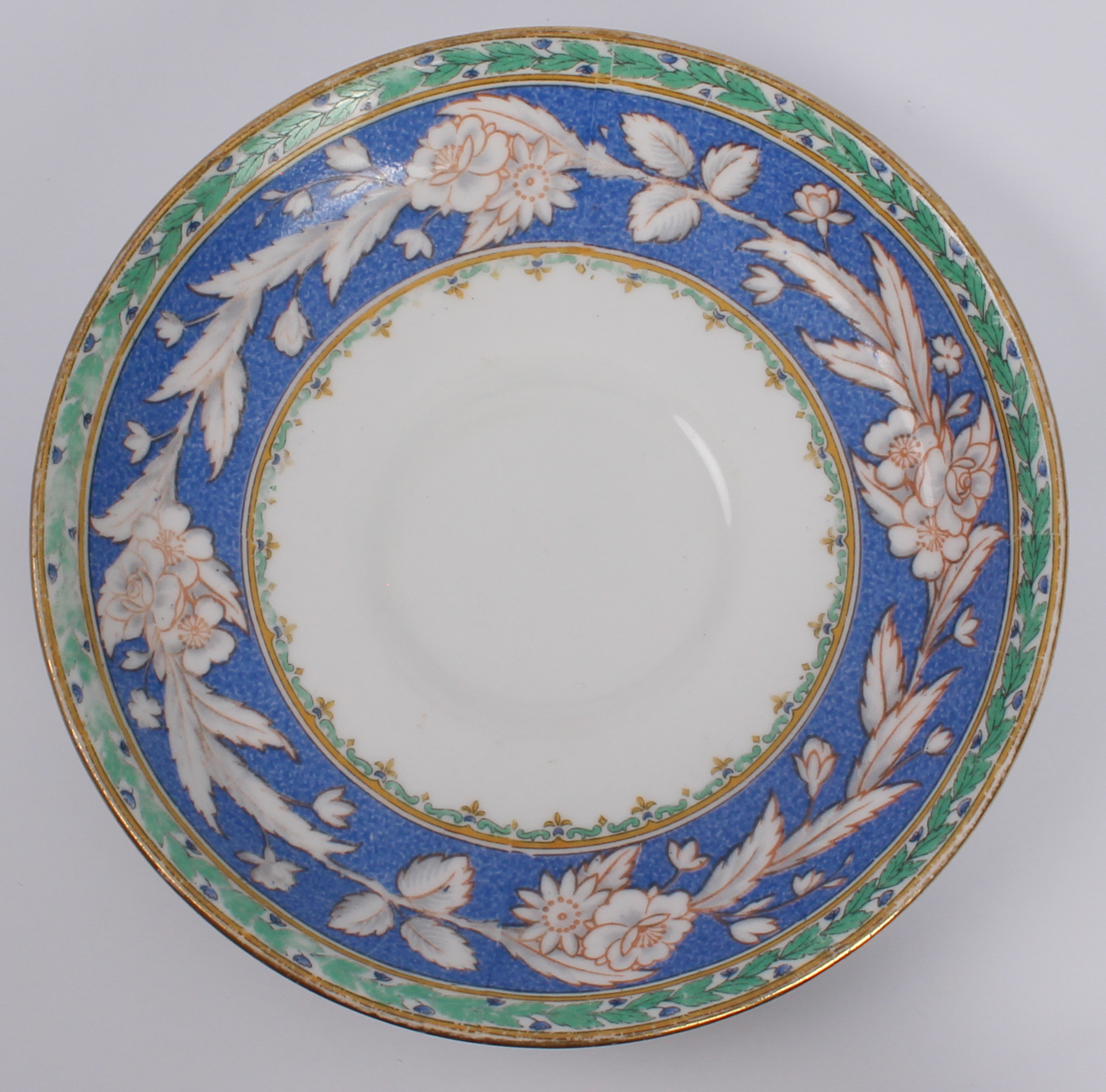 A small group of bone china and porcelain - comprising a graduated set of three A. Reynaud et Cie - Image 4 of 6