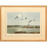 Peter Scott (British, 1909-1989) 'The Upland Pool - Pintails' limited edition colour lithograph,