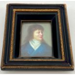 Continental School (19th century) - a pair of portrait miniatures of gentlemen, oil on card, 9 x 6.3