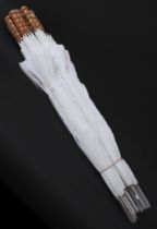 Fourteen white golfing-style umbrellas - all in good condition