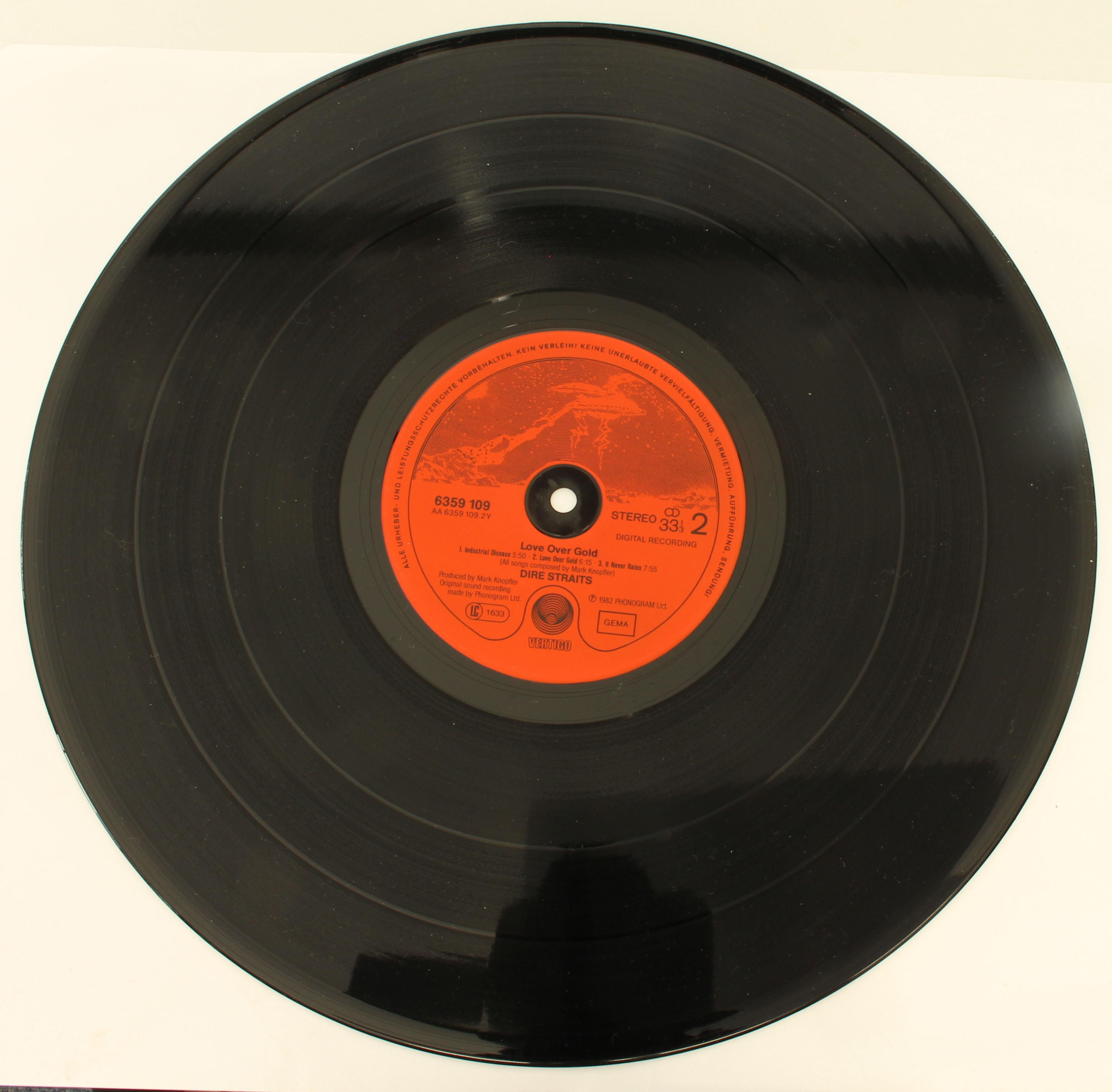 Vinyl / Autograph - Dire Straits - Love Over Gold. Original UK 1st pressing album signed to the - Bild 4 aus 4