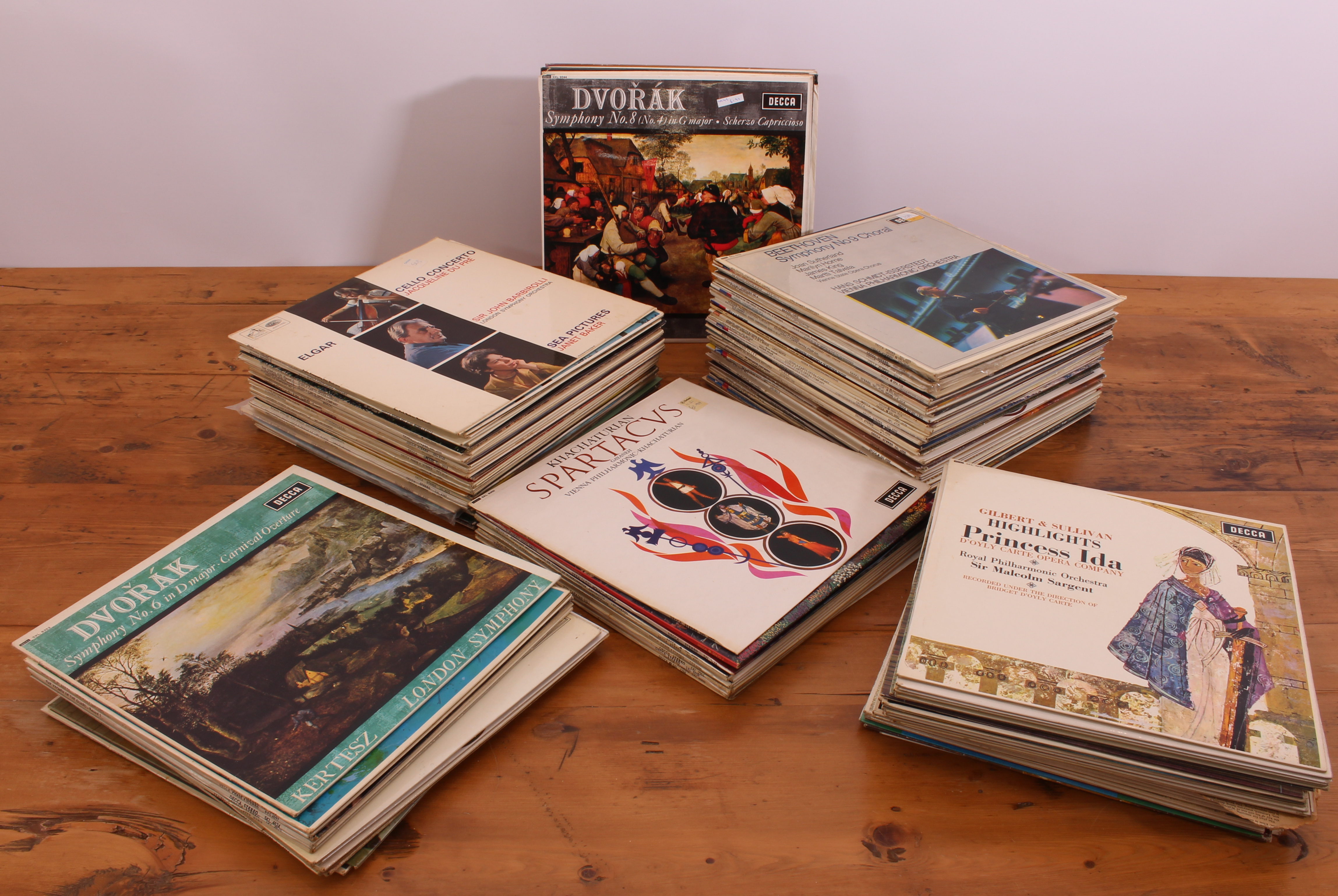 Over 120 Classical stereo albums all on Decca Records many with the prefix SXL. Condition: VG+