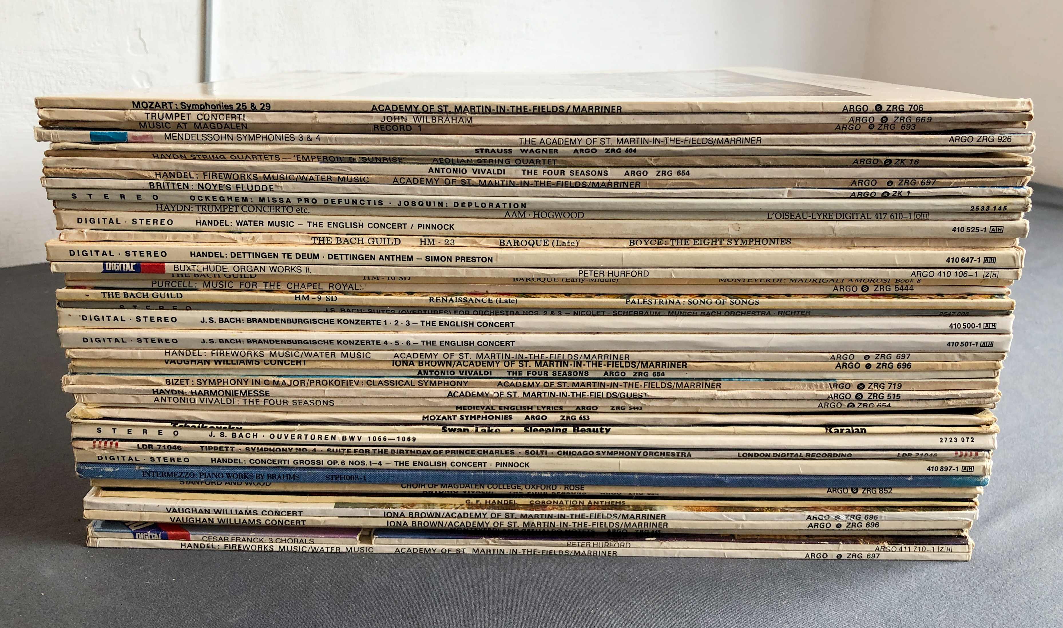 119 x classical vinyl LP records, mostly by EMI and Argo - 1970s-1980s, including 77 x EMI ASD - Bild 4 aus 4