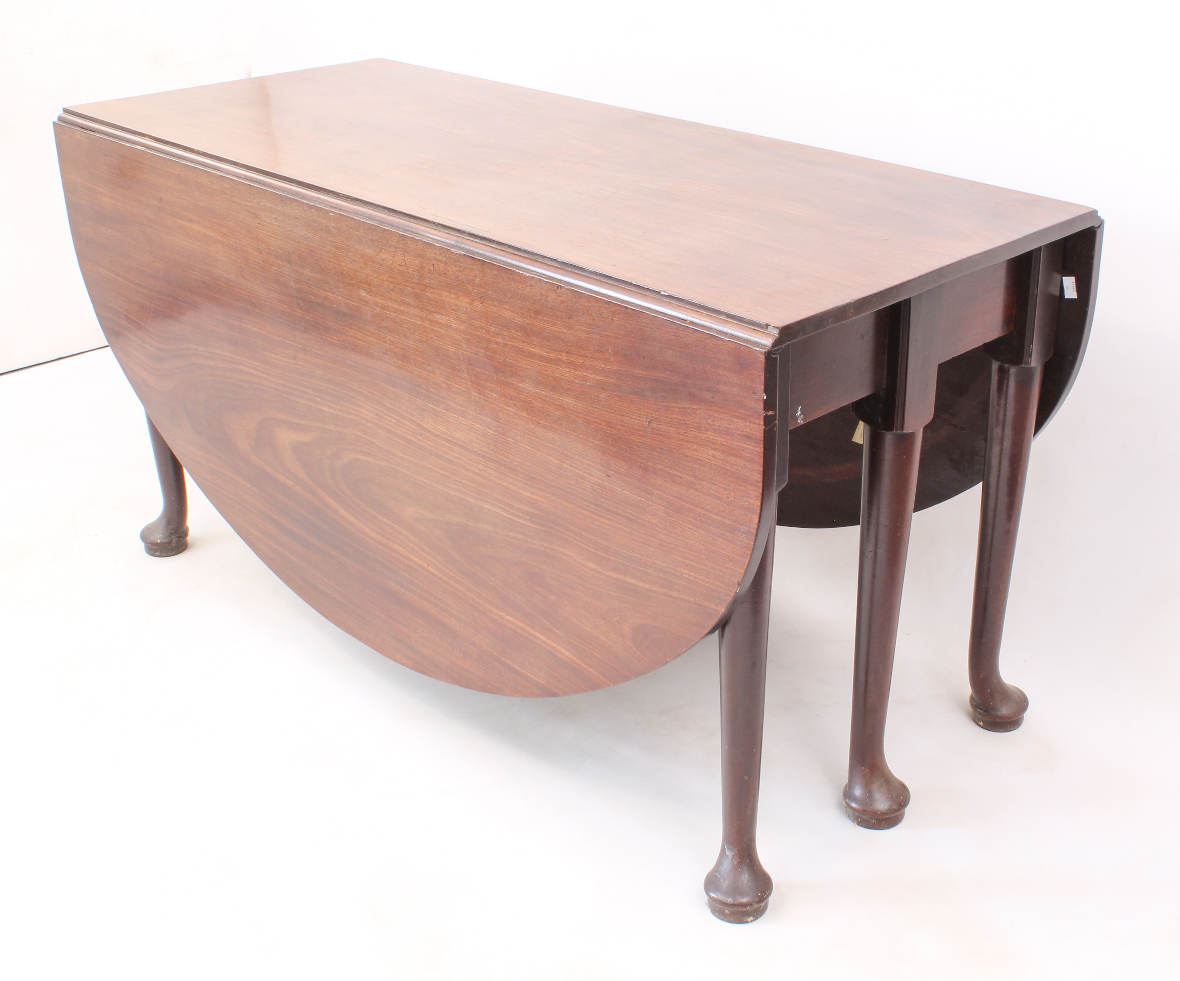 A George III mahogany dropflap dining table, 18th century - the good quality South American mahogany - Image 3 of 6