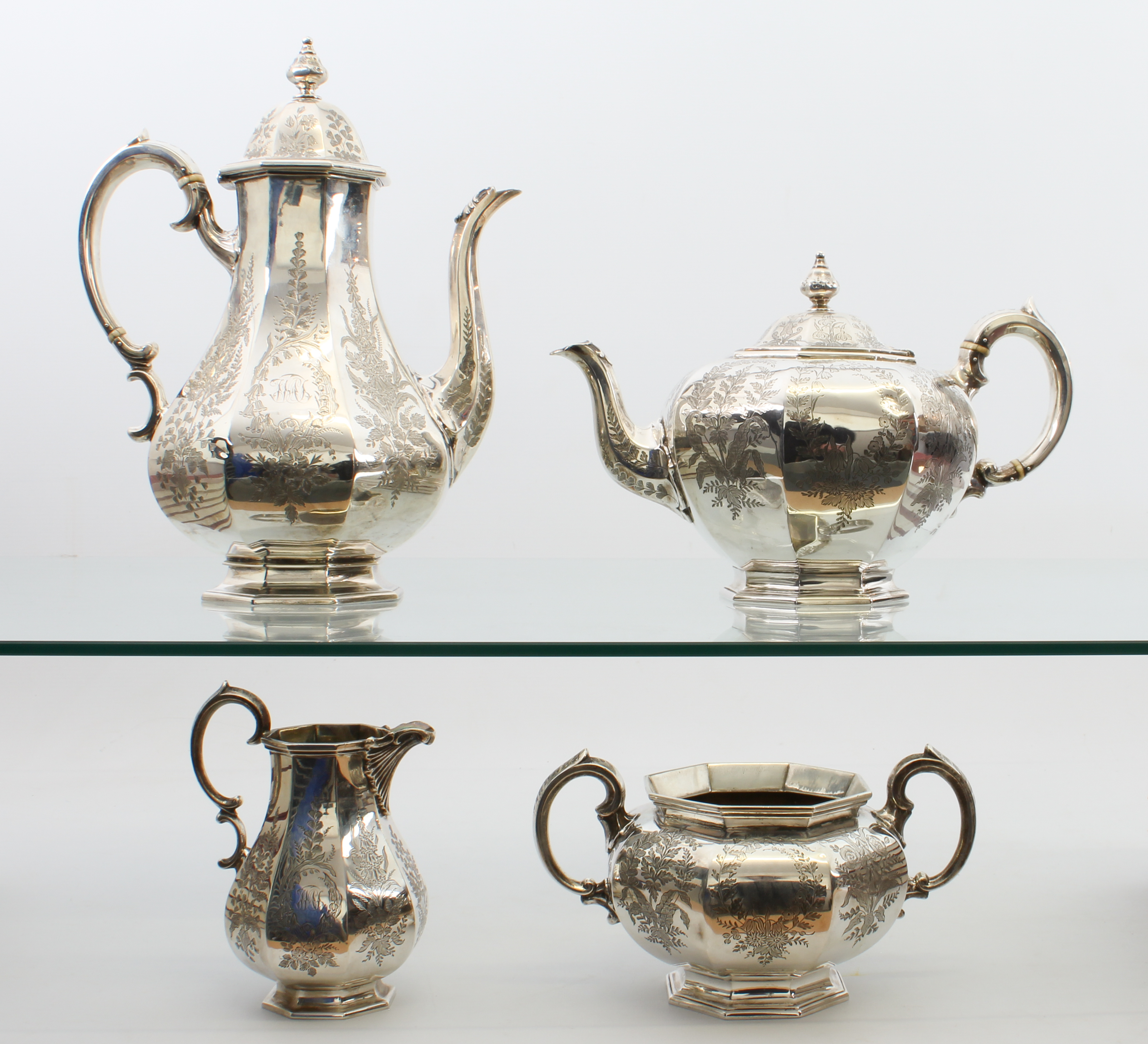 A Victorian silver four-piece tea and coffee service - Goldsmiths Alliance Ltd (Samuel Smily),