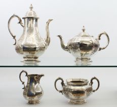 A Victorian silver four-piece tea and coffee service - Goldsmiths Alliance Ltd (Samuel Smily),