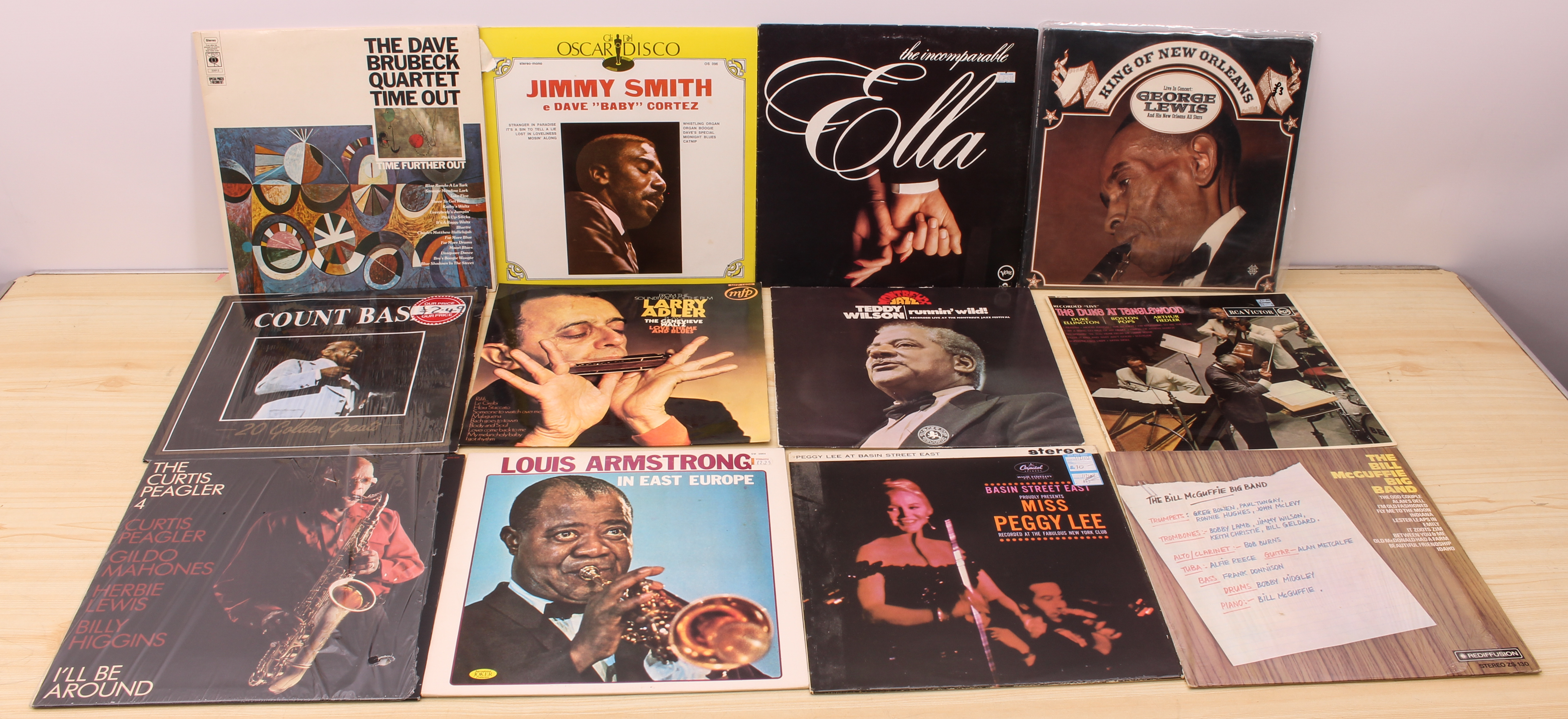 Over 50 Jazz albums to include: Dave Brubeck; Jimmy Smith; Count Basie; The Curtis Peglar 4; Louis