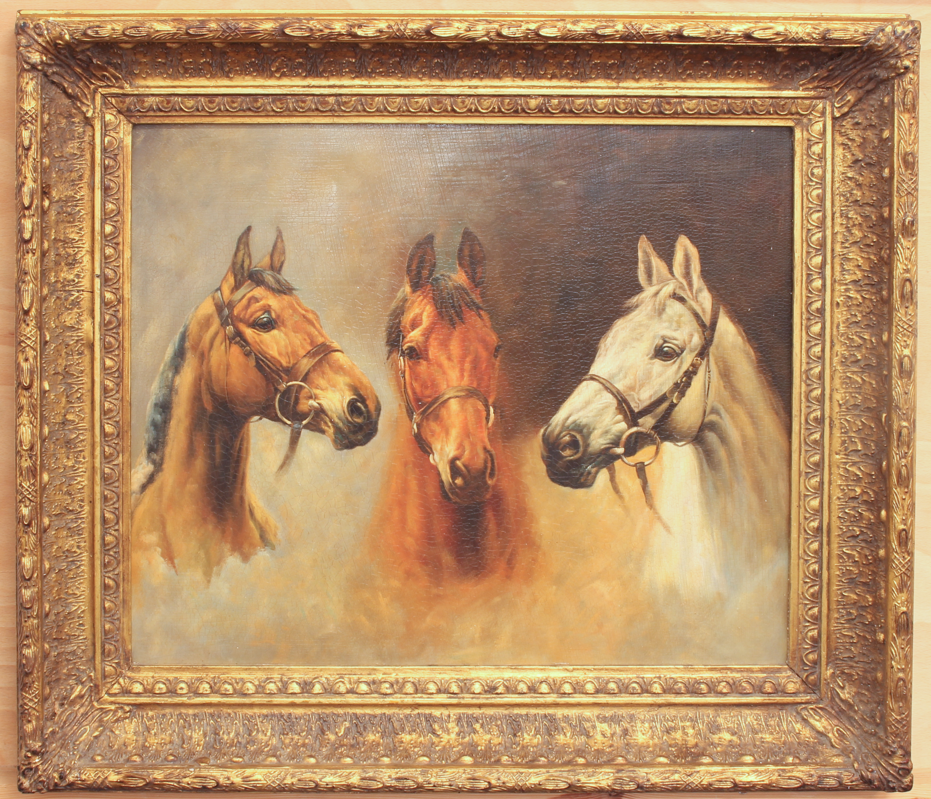 after Susan Crawford (British, b.1941) 'We Three Kings' (Arkle, Red Rum and Desert Orchid) giclee