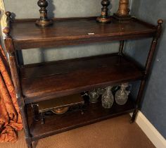 19TH CENTURY OAK 3 TIER BUFFET.