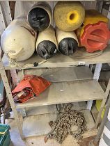 NAUTICAL RELATED ITEMS TO INCLUDE MARKER BUOYS,