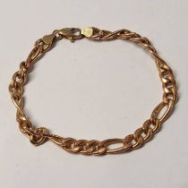 9CT GOLD BRACELET - 5.