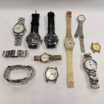 SELECTION OF VARIOUS WRISTWATCHES Condition Report: All sold as seen.