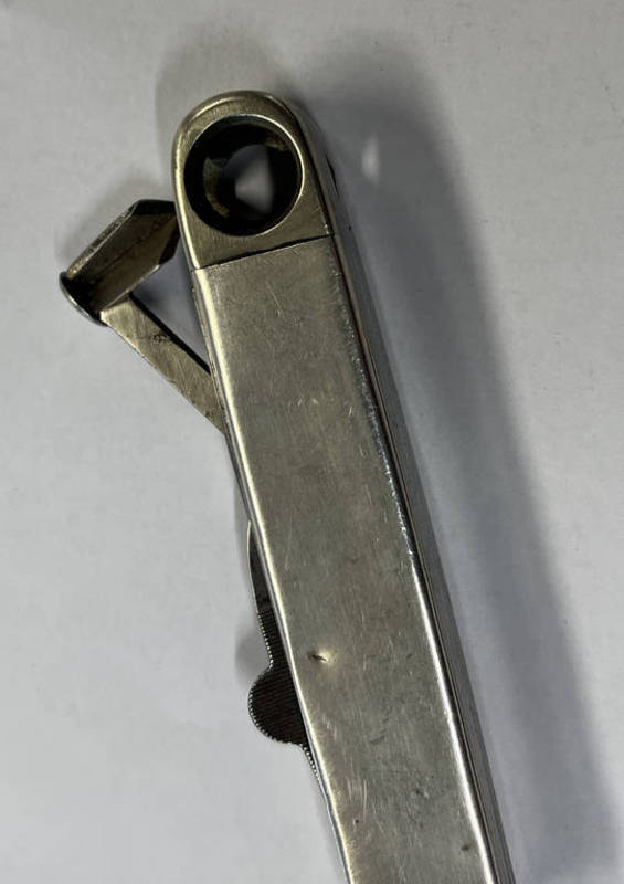 SILVER MULTI-BLADE FOLDING KNIFE WITH CIGAR CUTTER BY DEAKIN & SONS, - Image 4 of 4