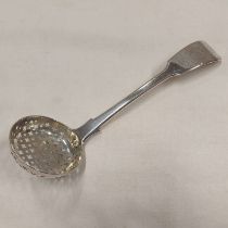 GEORGE IV SILVER SIFTER LADLE,