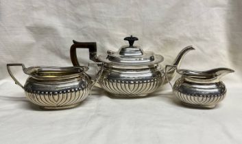 SILVER 3 PIECE TEASET BY JENKINS & TIMM,