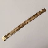 9CT GOLD LINK BRACELET - 16.5CM LONG, 14.