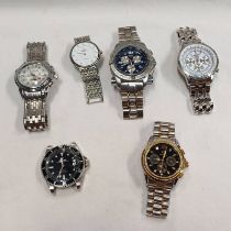 SELECTION OF VARIOUS WRISTWATCHES Condition Report: All sold as seen