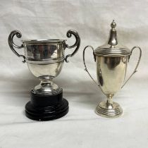 SILVER 2-HANDLED TROPHY - 29TH DI VL ARTILLERY ASSN FOOTBALL CUP CAPE HELLES GALLIPOLI DEC 1915