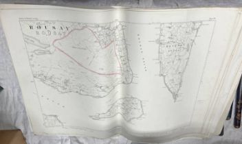 COUNTY OF ORKNEY SHEETS 70 TO 127 ORDNANCE SURVEY MAPS WITH ROYAL COMMISSION HIGHLANDS & ISLAND