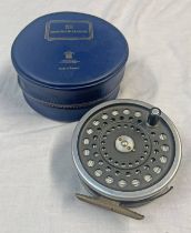 HARDY MARQUIS SALMON NO 2 FLY REEL WITH A HARDY CASE.