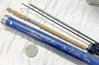 BRUCE AND WALKER THE DOUBLE SPEY 13' # 8-10 DT 4 PIECE ROD, GB 3/100,