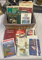 FISHING RELATED BOOKS TO INCLUDE SALMON FISHING BY HUGH FALKUS, RIVER FISHING BY HUGH FALKUS,