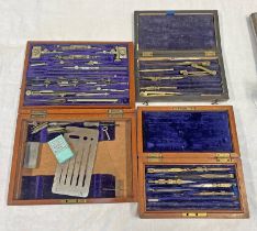3 CASED DRAWING SETS,