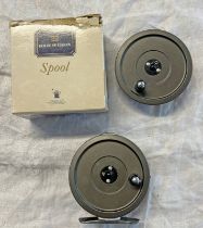 HARDY THE UNIQUA 3 1/4" REEL & SPARE SPOOL IN BOX