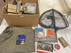 LARGE SELECTION OF FLY FISHING RELATED ITEMS TO INCLUDE HARDY MACH 55 SPEY LINE IN BOX,