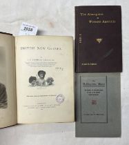 BRITISH NEW GUINEA BY J.P. THOMSON - 1892, THE ABORIGINES OF WESTERN AUSTRALIA BY ALBERT F.