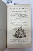 OBSERVATIONS ON POPULAR ANTIQUITIES: INCLUDING THE WHOLE OF MR BOURNE'S ANTIQUITATES VULGARES,