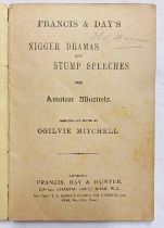 FRANCIS AND DAYS N***** DRAMAS AND STUMP SPEACHES FOR AMATEUR MINSTRELS BY OGILIVIE MITCHELL