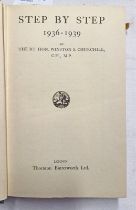 STEP BY STEP 1936 - 1939 BY THE RIGHT HONOURABLE WINSTON S CHURCHILL, FIRST EDITION,