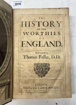 THE HISTORY OF THE WORTHIES OF ENGLAND ENDEAVOURED BY THOMAS FULLER,