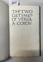 THE TWO GENTLEMEN OF VERONA, A COMEDY BY WILLIAM SHAKESPEARE, ILLUSTRATED BY CHARLES RICKETTS,