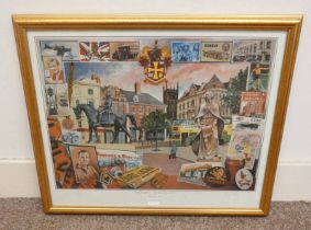 KEITH TURLEY, 'WOLVERHAMPTON - MILLENNIUM CITY', SIGNED IN PENCIL,