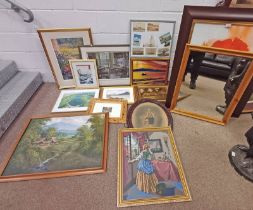 SELECTION OF PRINTS ETC TO INCLUDE, HOWARD BUTTERWORTH, DUCKS AND FLOWERS, SIGNED IN PENCIL, PRINT,