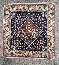 MIDDLE EASTERN PRAYER MAT WITH FLORAL DECORATION,
