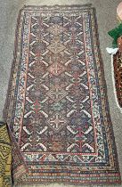MULTI-COLOURED HEAVILY DECORATED MIDDLE EASTERN RUG,