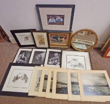 SELECTION OF PICTURES AND PAINTINGS TO INCLUDE VARIOUS PHOTOGRAPHS OF SCOTTISH TRAVELS INCLUDING