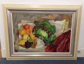 BABS REDPATH - (ARR), THE CABBAGE, SIGNED ON LOWER RIGHT, FRAMED OIL PAINTING,